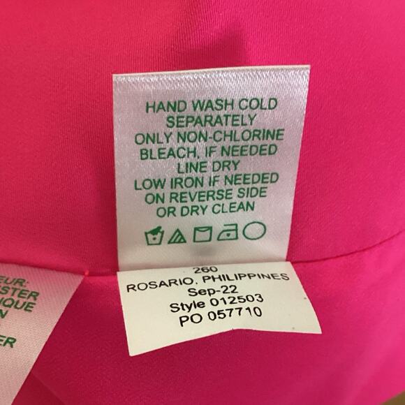 Lilly Pulitzer Pratt Top - S, Pink Gold Brocade, Puff Sleeve, Holiday Party NWT - Picture 10 of 10